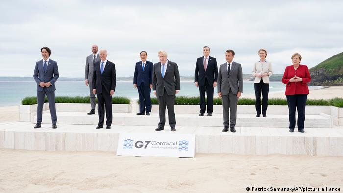 G7 Summit, Biden's first scene in Europe.