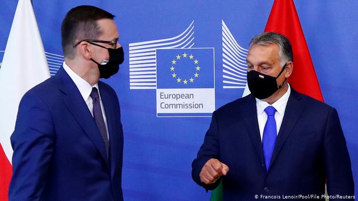 Mateusz Morawiecki, prime minister of Poland, and Victor Orban