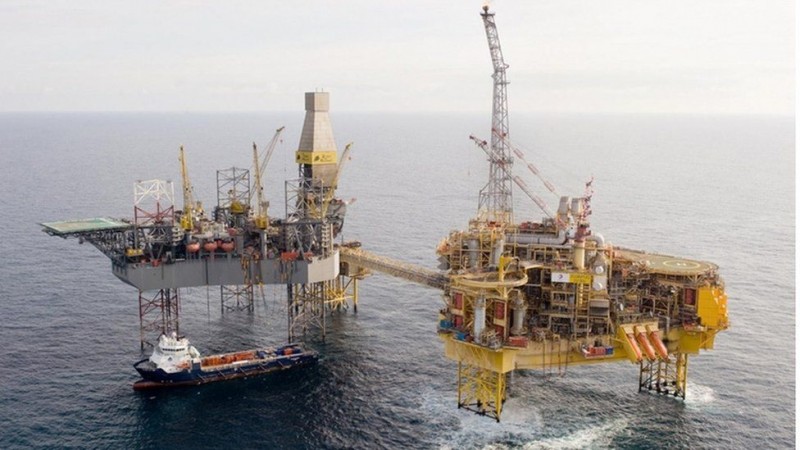 Total's Elgin platform in the North Sea, point of origin of the strike.