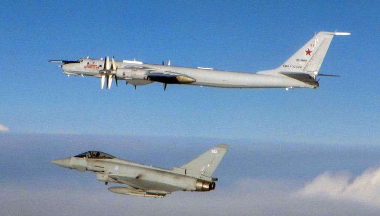 British fighter intercepts Russian bomber this week