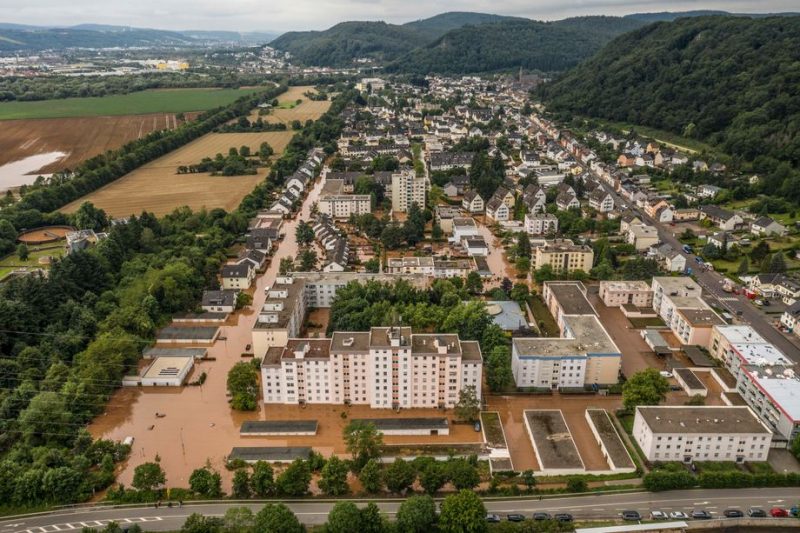 Trier, Germany, flooded this week