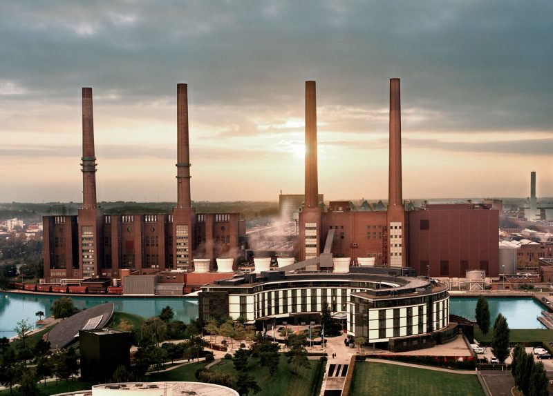 Volkswagen factory in Wolfsburg (opposite the Ritz-Carlton). The factory employs 60,500 workers who produce more than 850,000 cars per year on an area of 6.5 million m2.