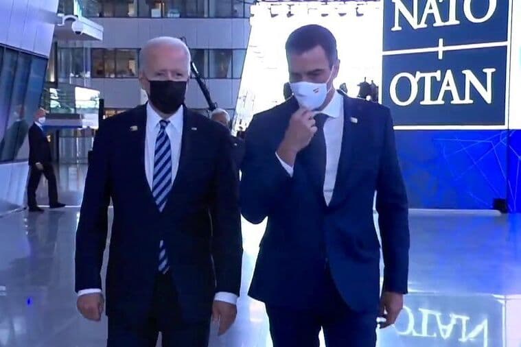 Biden in Europe with Sanchez for the first time
