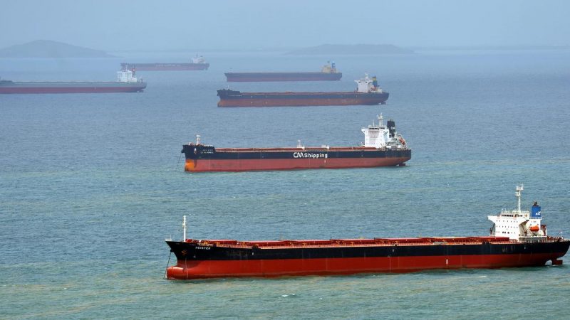 Australian coal ships wait with their cargo blocked in front of Chinese ports. It was one of the first signs of general industrial shortages to come.