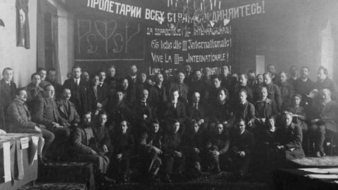 Delegates at the IIIrd Congress of the International