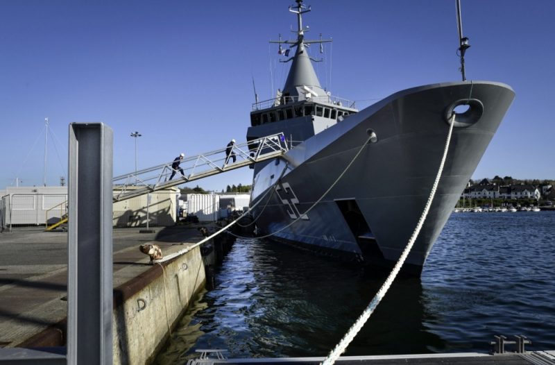 ARA Piedrabuena, one of two reinforcements recently delivered from French shipyards to the Argentine navy.