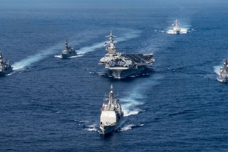 US fleet in South China Sea.