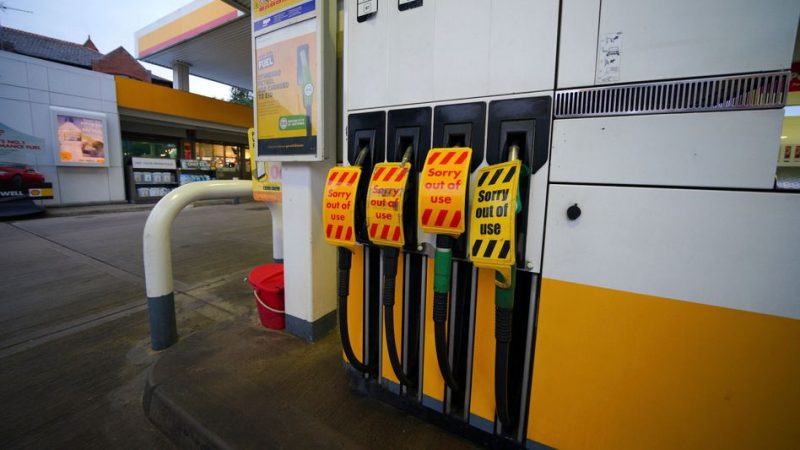 Pumps closed due to lack of fuel last Thursday.