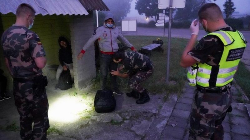 Lithuania not only will not give refuge but detains and locks up already refugees seeking asylum.