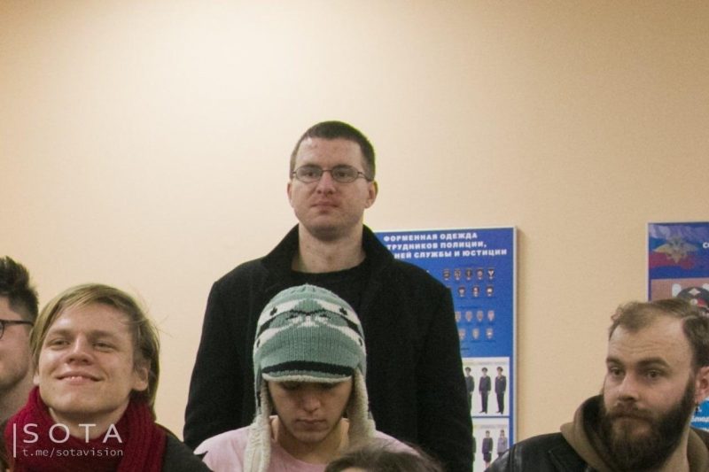 First trial for participating in an anti-war rally. A 24-year-old Moscow waiter.