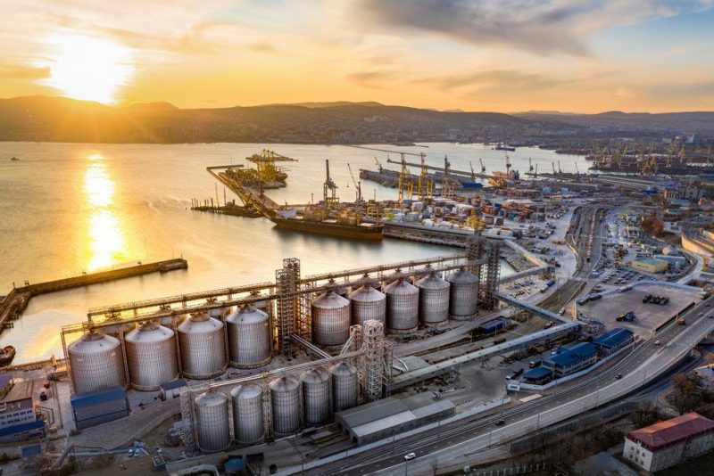 Terminals for the export of durum wheat and other grains in Novorossiysk, Russia