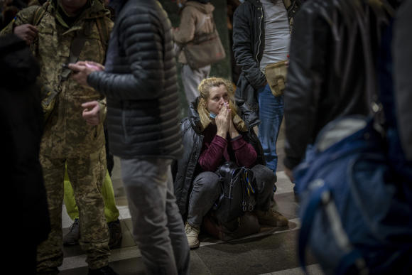 Waiting for a train to get out of Kiev