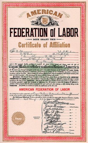 Certificado de afiliación a la AFL