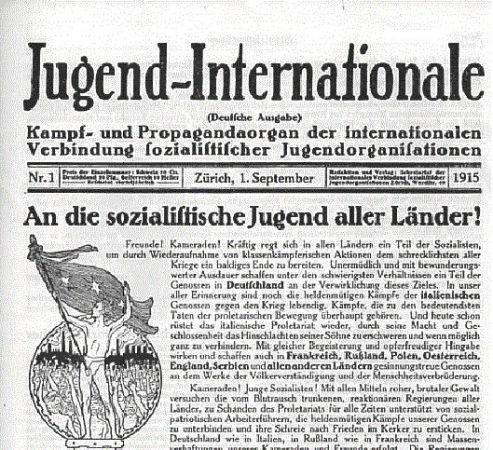 Revista de la rama juvenil de la Internacional Socialista fundada por Karl Liebknecht en 1907.