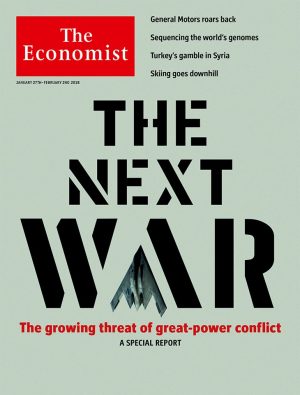 Portada de The Economist: «La próxima guerra: el creciente peligro de conflicto entre grandes potencias»