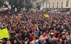  Asamblea en la plaza de Matamoros.
