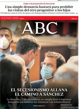 La prensa de la derecha ha bajado decibelios en su posición sobre el diálogo entre Sánchez y Aragonès, al que presentan como una jugada del presidente para mantener la mayoría parlamentaria.