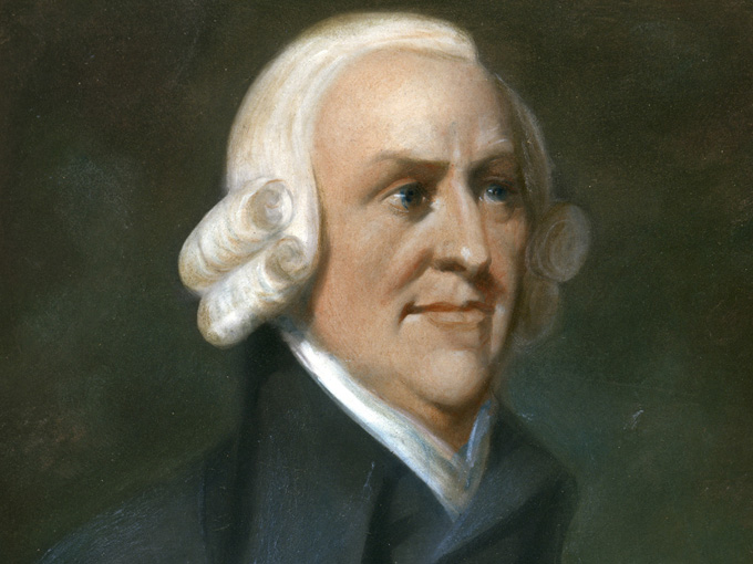 Adam Smith, padre de la teoría económica clásica británica y exponente de la teoría del valor trabajo.