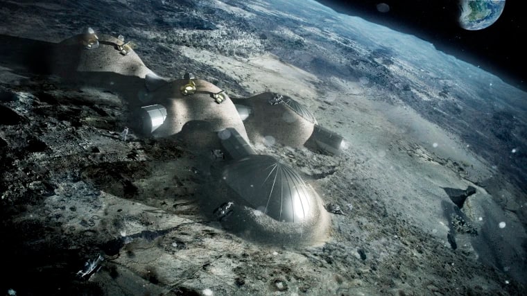 Design of U.S. military base on the Moon published by NASA