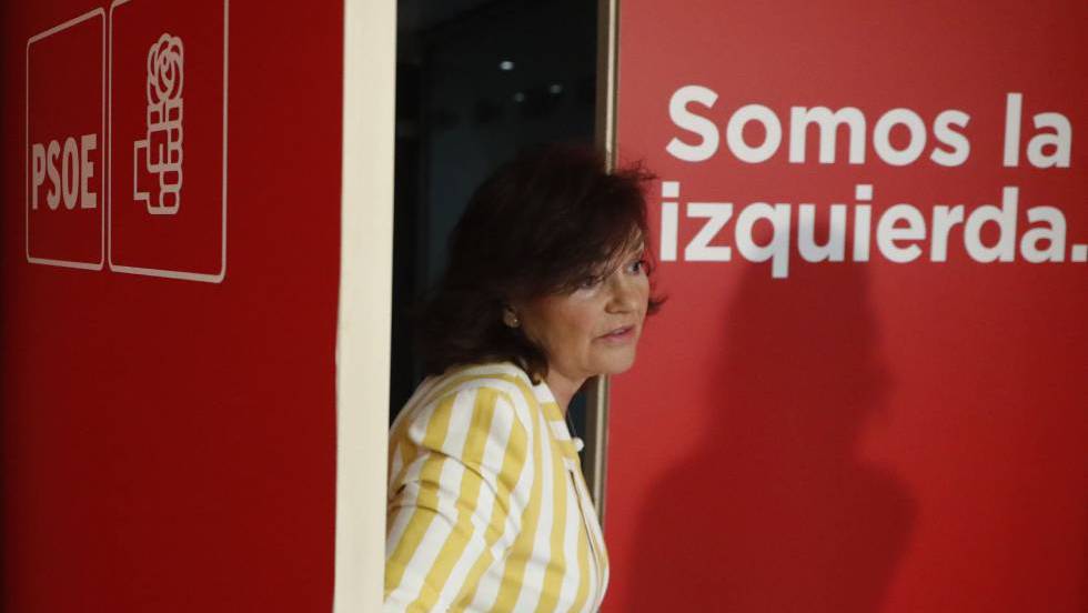 Carmen Calvo, impulsora de la ley de «Memoria Democrática» de Sánchez.