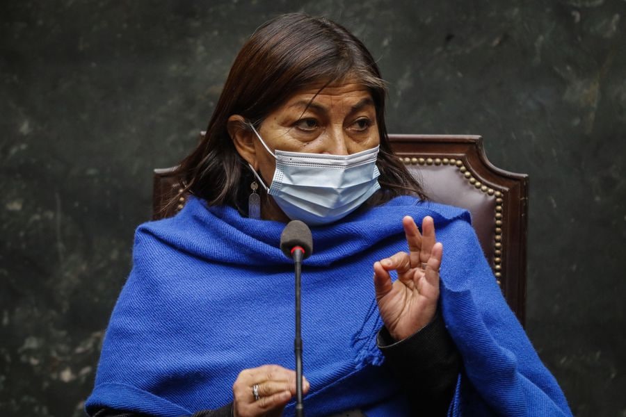 Elisa Loncón, presidenta de la Convención Constitucional chilena