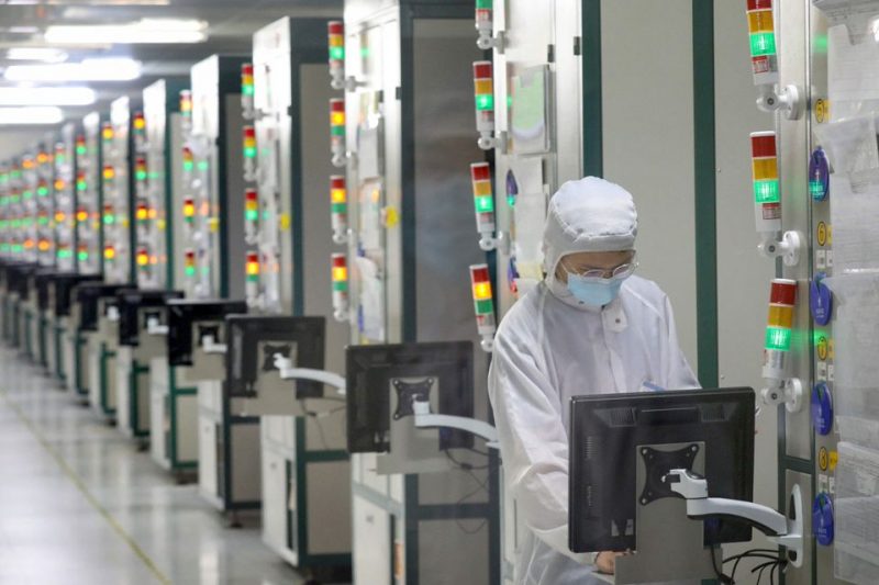 Fábrica de chips en China