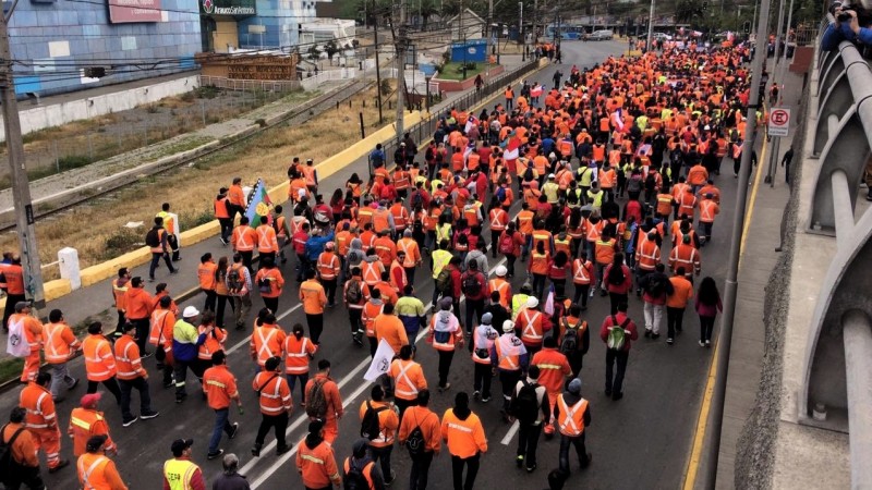 Huelga portuaria en Chile en noviembre de 2020