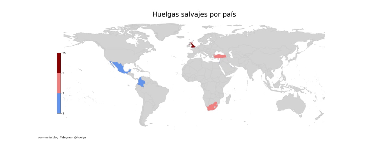 Huelgas salvajes en agosto de 2022
