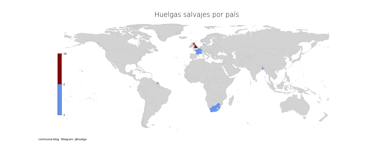 Huelgas salvajes en septiembre de 2022