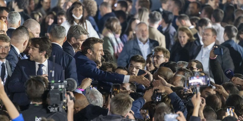 Macron celebra ayer su reelección en la segunda vuelta de las presidenciales 2022