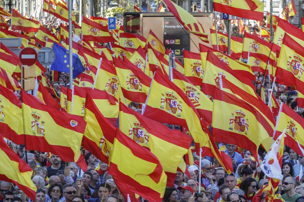 Manifestación del 29 de octubre en Barcelona.