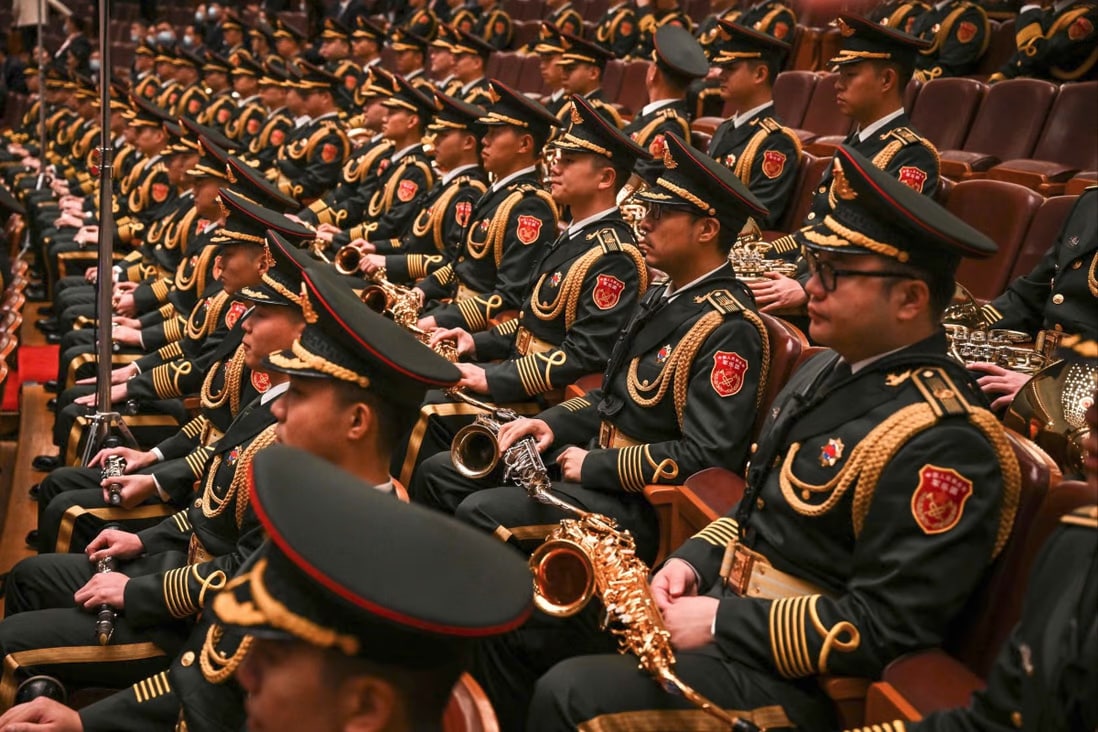 Military delegates at the CCP Congress