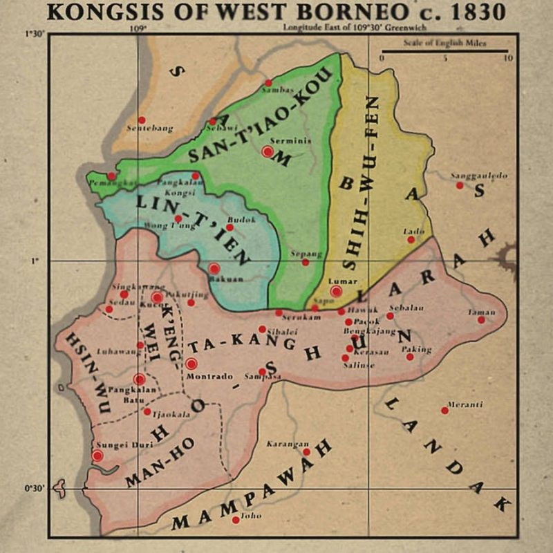 Kongsi del Oeste de Borneo durante el siglo XIX