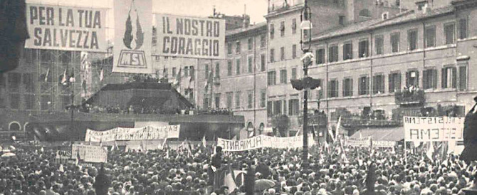 Acto del MSI en 1946