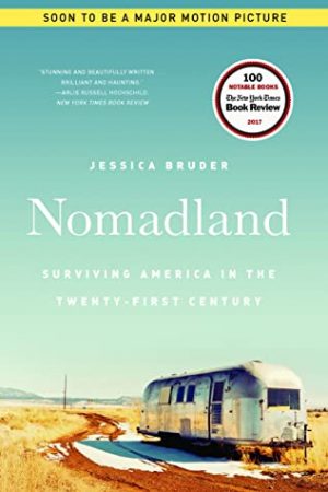 Portada del libro-reportaje «Nomadland» en el que se basa la película.