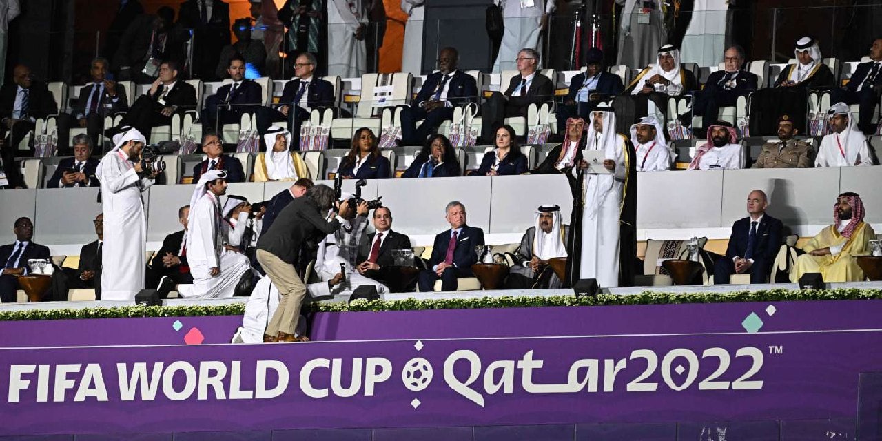 Al Bayit stadium box during the inauguration ceremony