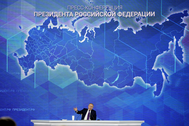 Putin presenta su balance de 2021 ante la prensa el pasado 28 de diciembre.