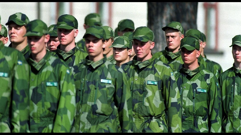 Reclutas del servicio militar obligatorio sueco