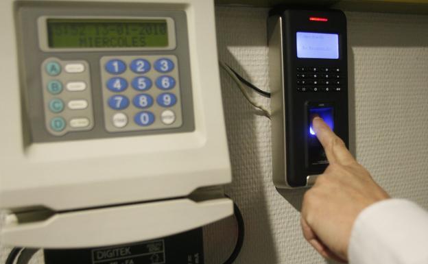 Time recording machine