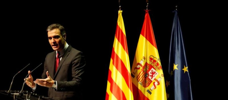 Sánchez anuncia los indultos en el teatro del Liceu, Barcelona