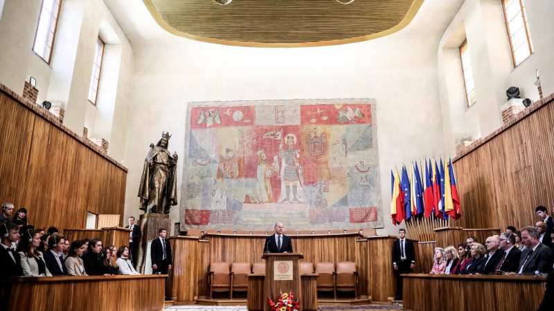 Scholz hoy en Praga
