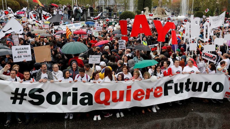 Manifestación de las plataformas de la España Vaciada