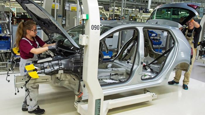 Volkswagen workers in Germany